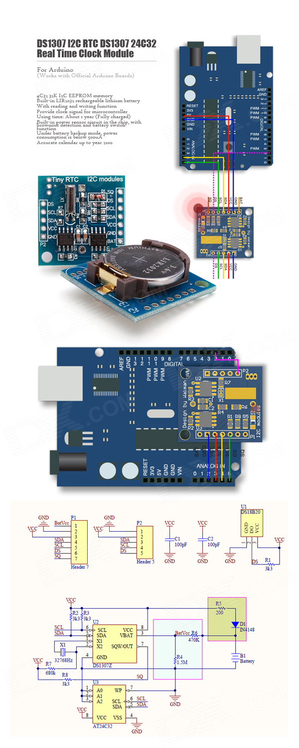 dwmzone-Ds1307-at24c32-precisione-module